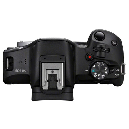 Canon EOS R50 black + Rf-s 18-45 Is Stm + Rf-s 55-210mm Is Stm